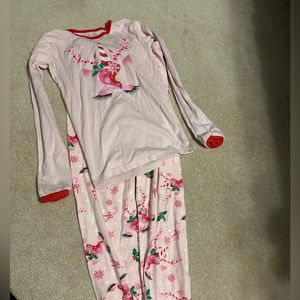 Children’s place Christmas unicorn pjs size 12